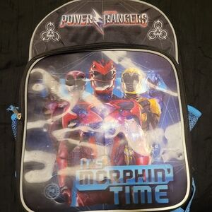 Power Rangers Backpack with Blue and Black Accents
